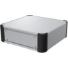 Aluminium Case with Detachable Panels Silver / Black, Rubber Feet Type, Plus Screw Type, H66 x W250 x D250 mmTakachi