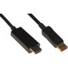 Cavo Displayport 1.4 - HDMI 2.0 contatti dorati 4kx2k 60hz 18gbps HDr rgb 4:4:4 doppia schermatura mt 1LINK