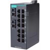 Unmanaged Ethernet switch with 14 10/100BaseT(X) ports, 2 100BaseFX single-mode ports with SC connectors, and -40 to 75°C operating temperatureMOXA