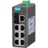 Entry Level Industrial Smart Ethernet Switch with 7 10/100BaseT(X) ports,1 100BaseFX port,multi mode ST with -10 degree to 60 degree of operating temperatureMOXA