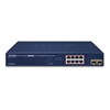 8-Port 10/100/1000T 802.3at PoE + 2-Port 100/1000X SFP Managed SwitchPlanet