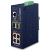 L2+ Industrial 4-Port 10/100/1000T 802.3at PoE + 2-Port 100/1000X SFP Managed Ethernet Switch (-40~75 degrees C)Planet