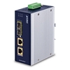 Industrial 2-Port 100/1000X SFP to 2-Port 10/100/1000T 802.3bt PoE++ Media ConverterPlanet