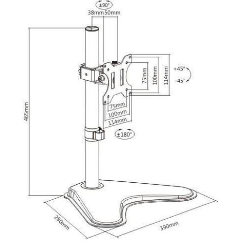 DGTBR50 LINK Bracci Supporti Monitor