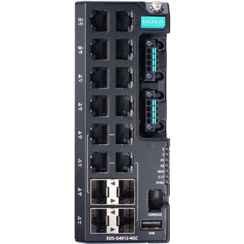 MOXA - EDS-G4012 Series - Switch Ethernet Gigabit Managé 12 ports