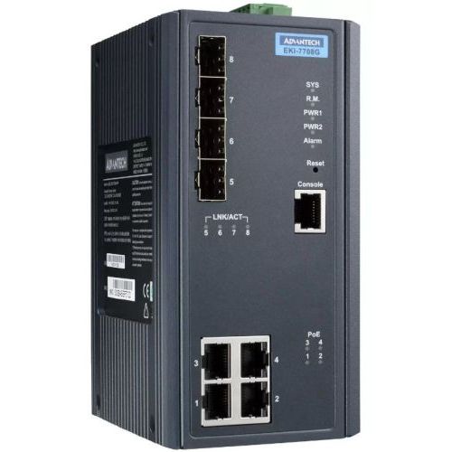 DIN Rail POE Managed Switches